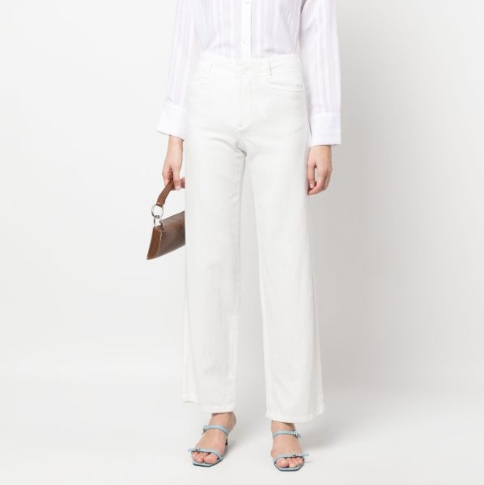 Vince High Waist Straight Leg Pants